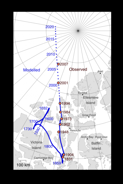 Северный магнитный полюс «убегает» на Таймыр: ученые в недоумении