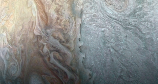 Невероятный снимок Юпитера от космического аппарата Juno