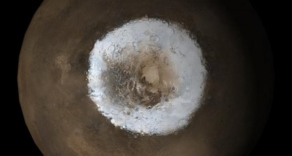 Откуда на южном полюсе Марса странный слоистый лед