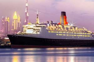 В Дубае на борту круизного лайнера откроется 13-этажный плавучий отель