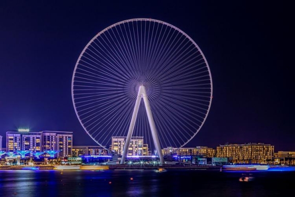 
В Дубае состоялось открытие самого большого в мире колеса обозрения Ain Dubai
