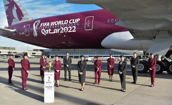 
Футбольная команда Катара вернулась в Доху на борту Qatar Airways
