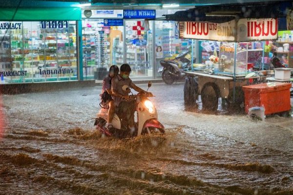 
Карта ливней и наводнений на тайских курортах в ближайшие дни

