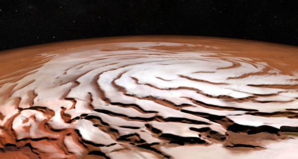 Как выглядел сход ледника на древнем Марсе