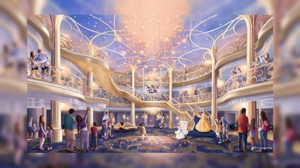 
Disney показал интерьеры своего нового круизного лайнера с Рапунцель
