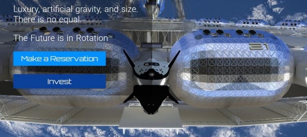 
В космосе откроется первый пятизвездочный отель с искусственной гравитацией 
