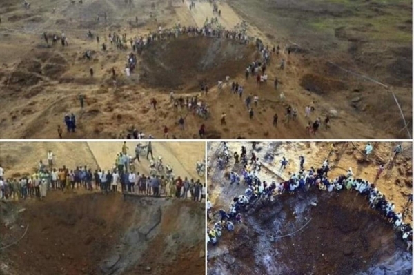 Огромный загадочный кратер внезапно образовался в Африке