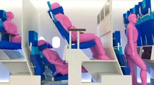 
Новые двухуровневые кресла в самолетах дадут пассажирам больше места для ног
